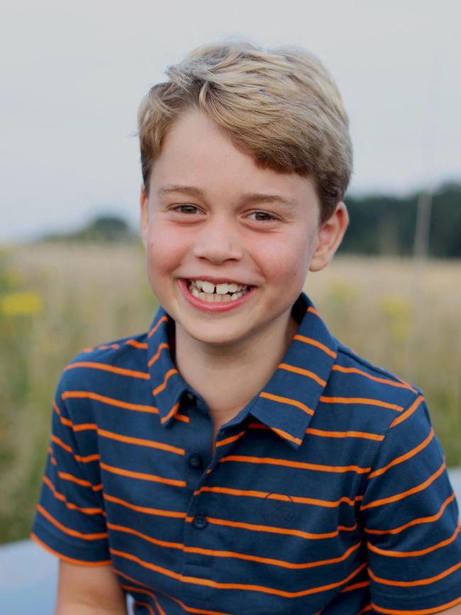 The Duchess of Cambridge also tool this photo of Prince Charles on his eighth birthday in July. Picture: AFP