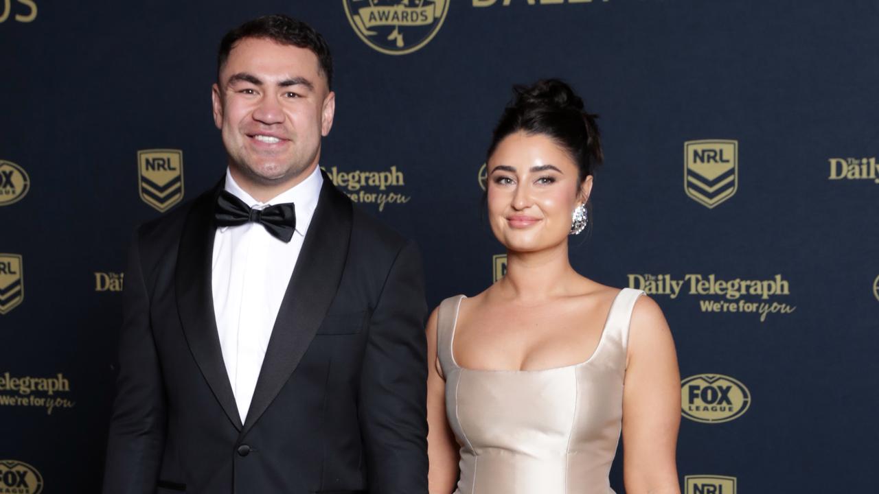 Jahrome and Molly Hughes at the 2024 Dally M Awards. Picture: NewsWire / Christian Gilles