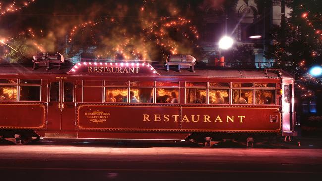 The Colonial Tramcar Restaurant has a romantic charm.