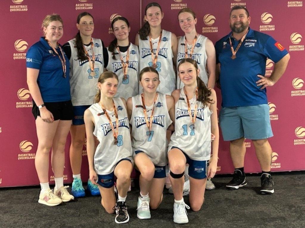 The Rockhampton Storm won bronze in Division 3 at the Queensland Basketball under-18 girls state championships on the Gold Coast.