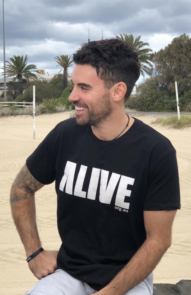 Jacob Pearce, 31, of Melbourne, survived a 26-storey building fall when he was celebrating a friend’s bucks party. Picture: Jacob Pearce
