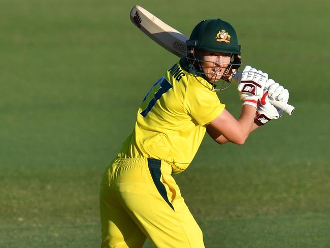 Meg Lanning beat her own record for the highest score in Women’s Premier Cricket. Picture: Darren England/AAP