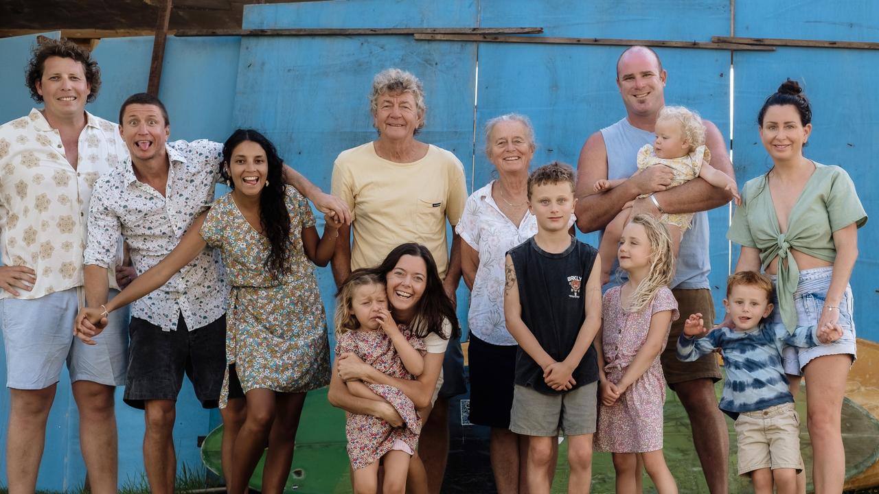 Tania Sedevic, right, with her family. She opted for a genetic test, which led to herself, her sister and brother all been diagnosed with Lynch disease. Picture: Supplied