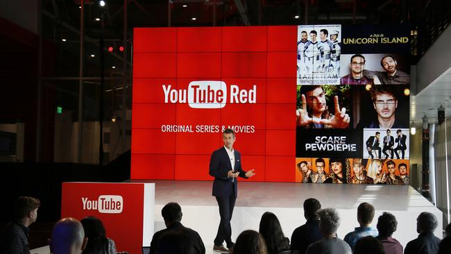 Robert Kyncl, YouTube Chief Business Officer, speaks as YouTube unveils "YouTube Red," a new subscription service. Credit: AP Photo/Danny Moloshok