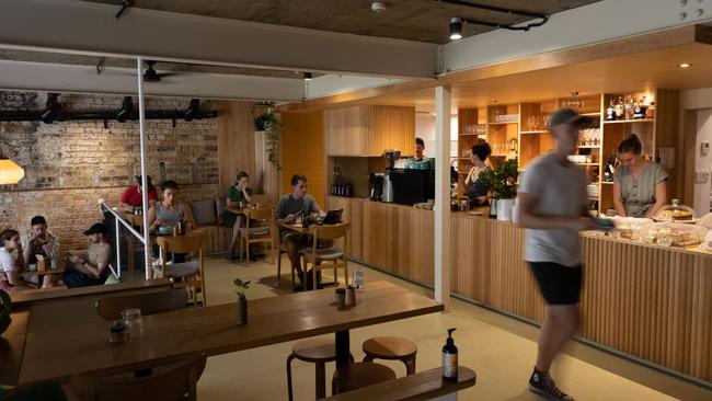 Felix for Goodness fills an old loading dock space in Brisbane City. Picture: David Kelly