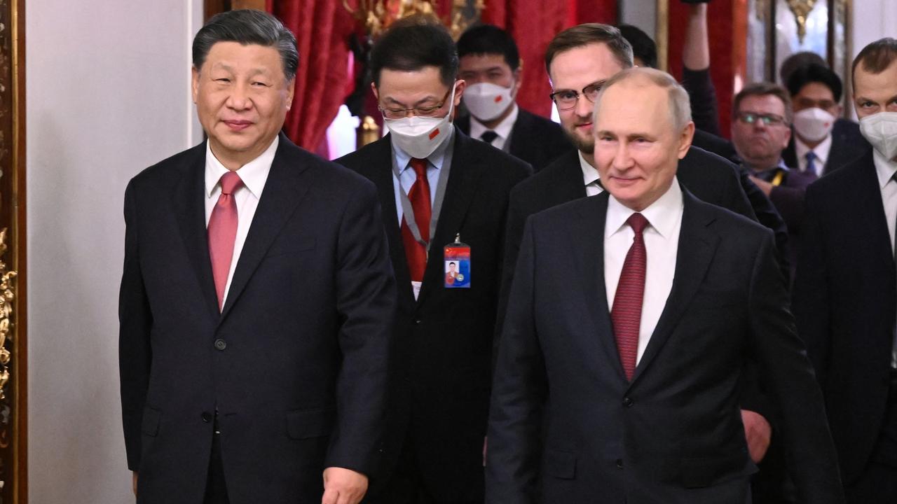 Russian President Vladimir Putin has described China's President Xi Jinping as a “dear friend”. Picture: Sputnik.