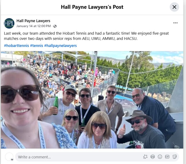 Hall Payne Lawyers continues its close relationship with trade union clients, including HACSU. The law firm has successfully won a case to stop paying workers compensation to a young lawyer allegedly raped at a HACSU conference it sent her to attend.