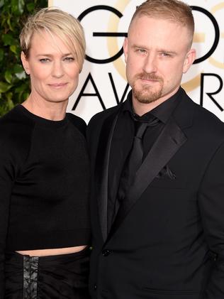 Robin Wright and Ben Foster were only recently engaged. picture: Getty