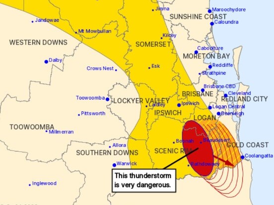 Gold Coast Christmas-New Year weather event - initial weather warning.