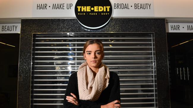 Taylor Walsh, a former employee left out of pocket following the demise of five stores in The Edit network in May. Picture: AAP Image/Keryn Stevens