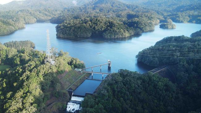 The Copperlode Dam, also known as Lake Morris, is Cairns' main water supply. The water security project stage one will augment supply from new intakes at the Mulgrave River. Picture: Brendan Radke