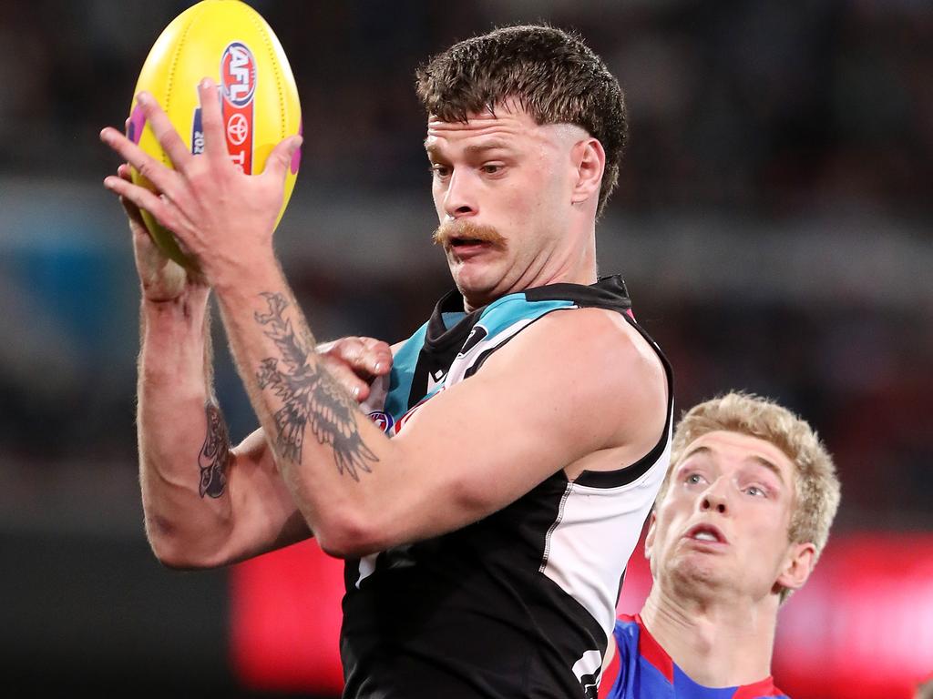 Power big man Peter Ladhams wants to get to the Swans. Picture: AFL Photos/Getty Images