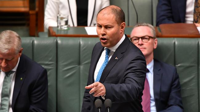 Treasurer Josh Frydenberg: “More than half a million Australians ... will be worse off and have their hard-earned investment smashed by Labor’s changes to negative gearing.” Picture: AAP 