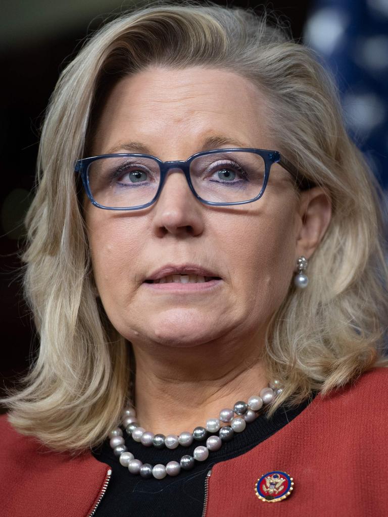 Wyoming Representative Liz Cheney, who led the charge. Picture: Saul Loeb/AFP