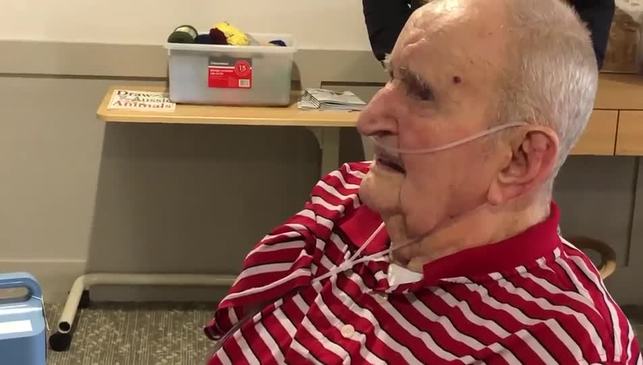 St Vincent's Care Services Toowoomba resident receives message from Queensland Premier Annastacia Palaszczuk