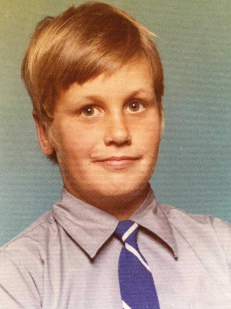 MFS Chief Officer Michael Morgan as a schoolboy.