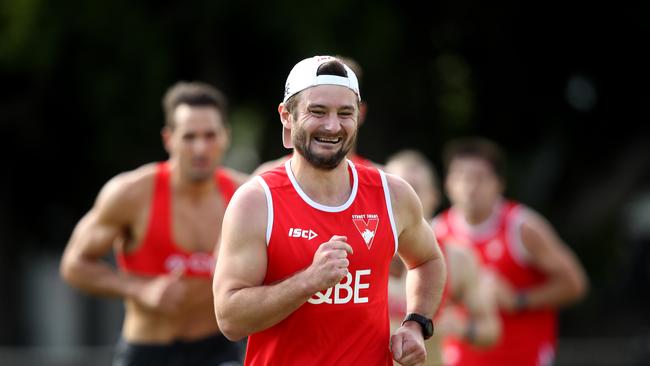 Sam Gray at Sydney pre-season training. Picture. Phil Hillyard