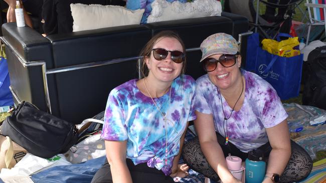 Morgan Smith and Ashlie Davies at the Sunshine Coast Relay for Life 2022.