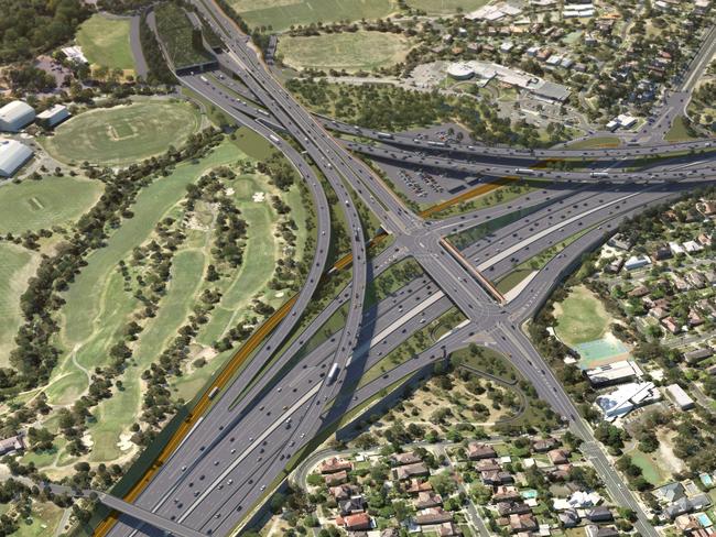 Southern Interchange and Bulleen Rd - North East Link