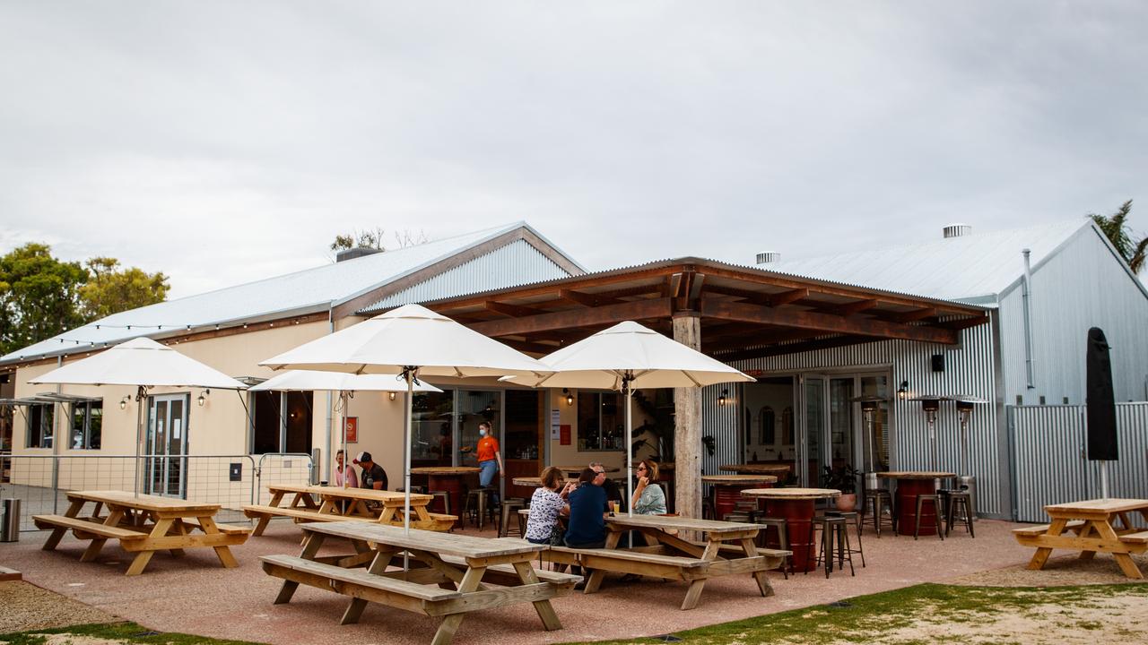 Kick Back Brewing’s outdoor space. Picture: Matt Turner