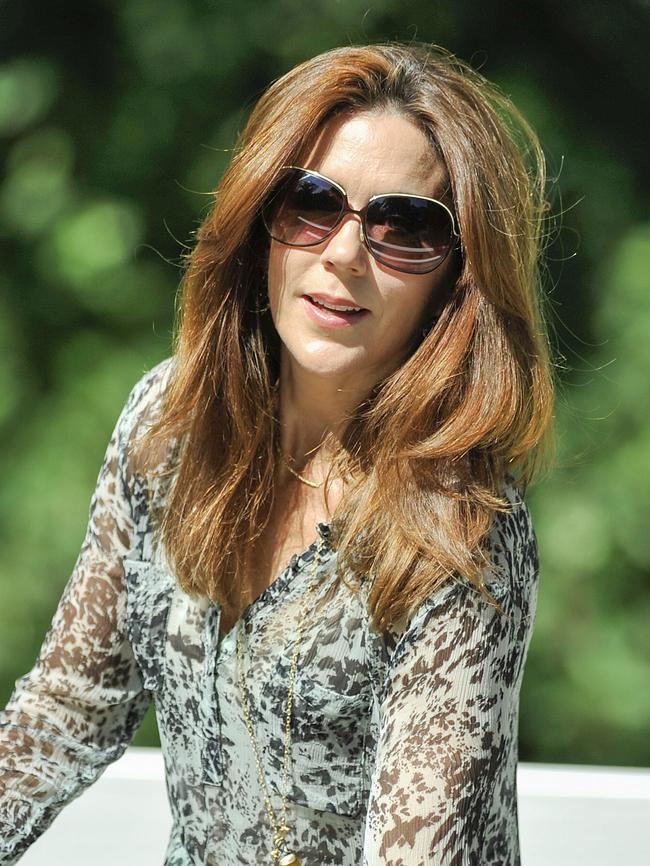 On-trend: Mary wore a floaty green kaftan.
