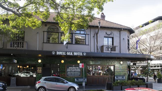 The Royal Oak Hotel in Double Bay. Picture: Dylan Robinson