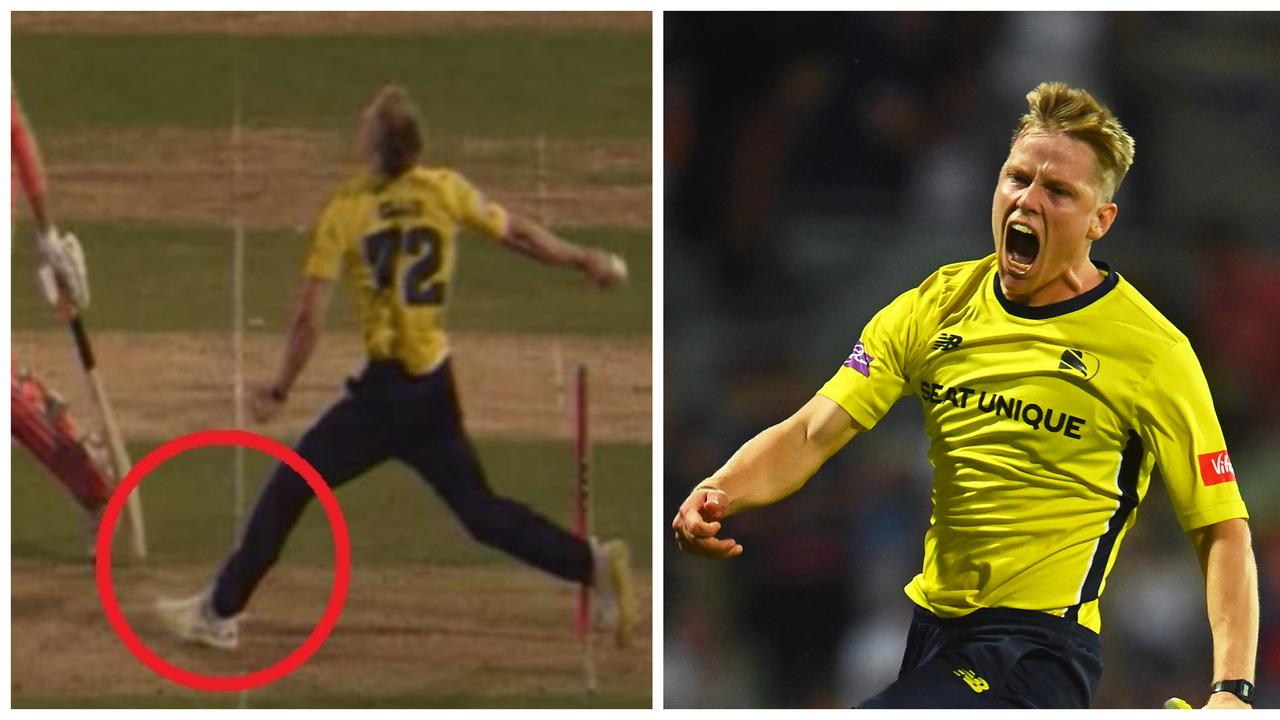 Nathan Ellis was the hero after bowling a no-ball.