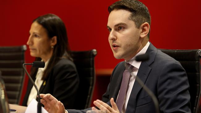 NSW Jewish Board of Deputies president David Ossip gives evidence on Monday. Picture: John Appleyard