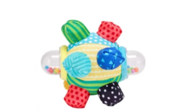 The national consumer watch dog issued a recall notice for the Anko soft activity ball, which has rattles on two sides, this week. Picture: supplied