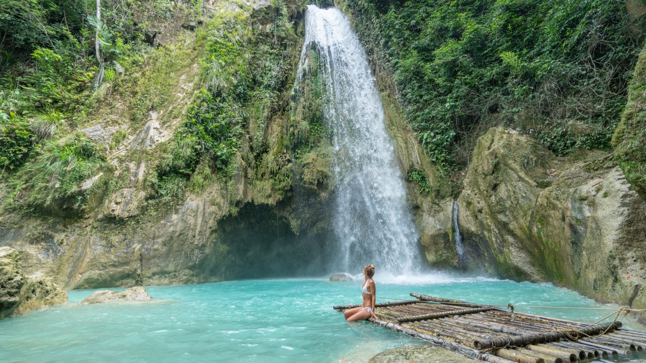 <h2>There are over 7000 islands, so there's a good chance you'll get some space to yourself</h2><p>Thanks to the geographical features of the Philippines, the country is gifted with towering limestone rock formations, pristine white beaches, and crystal clear waters.</p><p><em>Image: Cebu Island in the Philippines. Picture: Getty</em></p>