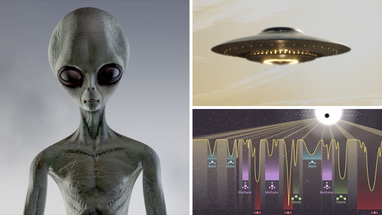 We’re a long way from spaceships landing and ET phoning home – but have astronomers found a clue that could lead to confirming another planet has water and some form of biological life? Picture: supplied