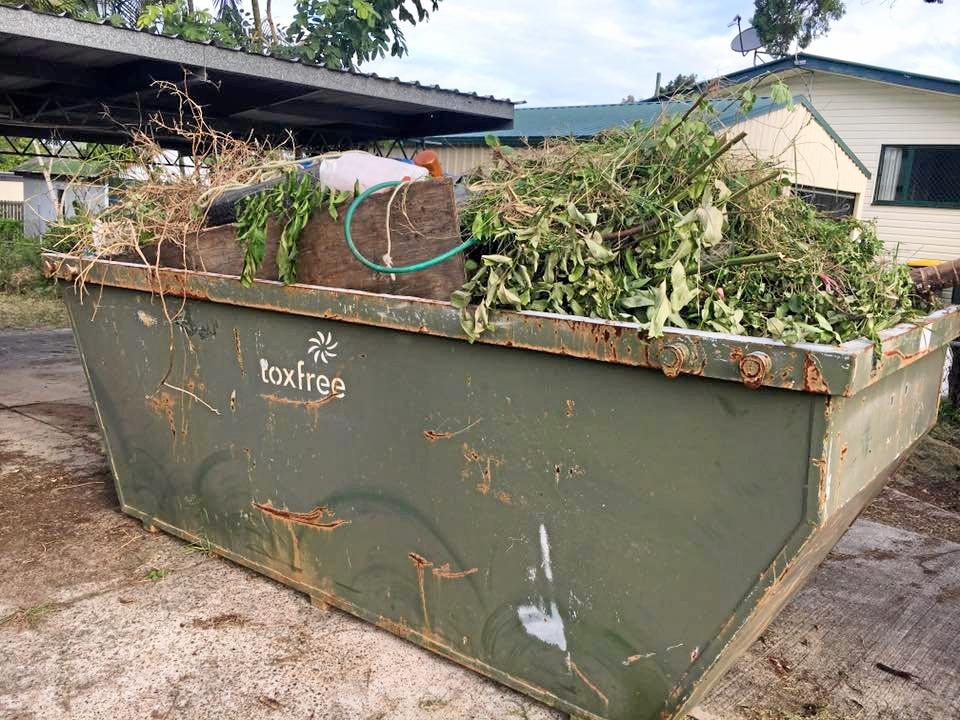 SKIPPING OUT: Julie Owbridge was left with three skips of rubbish after a tenant left her property. Picture: Contributed