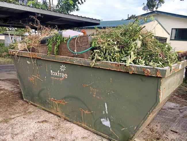SKIPPING OUT: Julie Owbridge was left with three skips of rubbish after a tenant left her property. Picture: Contributed