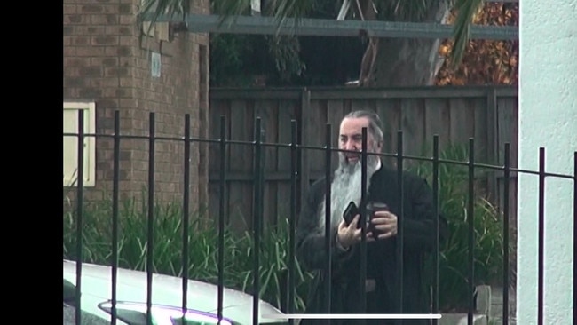 Father John Christodoulos at Fawkner Parish in Melbourne on Thursday Picture: Supplied