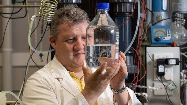 QUT Professor Graeme Millar is partnering with Japanese company Asahi Kasei to develop a water purification process. Picture supplied: Anthony Weate