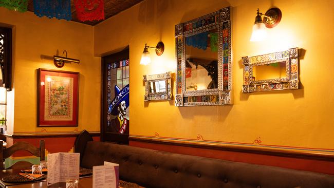 Inside Zapata’s, Adelaide’s oldest Mexican restaurant, ahead of its closure. Picture: Tim Joy.