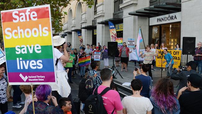 The Australian Christian Lobby opposes the Safe Schools program. If only Australia’s Christian churches had been as proactive in opposing paedophile in their ranks. (Pic: Daniel Wilkins)