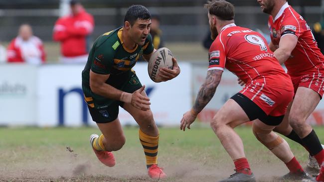 Bryson Goodwin almost snatched the Lions a draw. Picture: Steve Montgomery