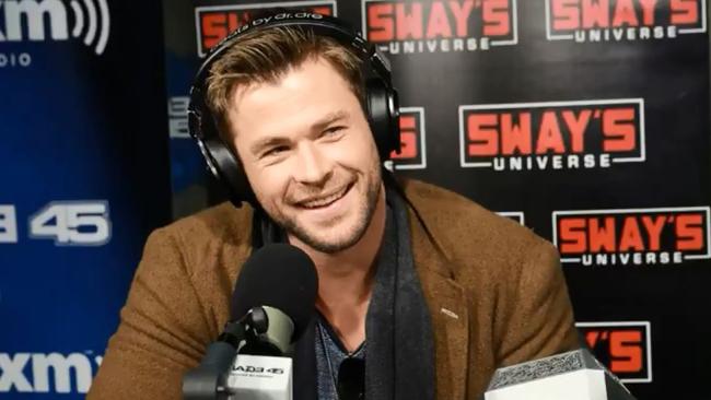 Chris Hemsworth on air in NY today.