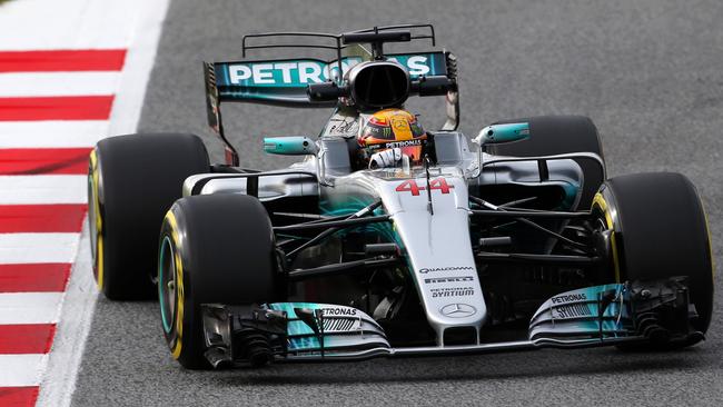Lewis Hamilton recalls his ribcaghe rumbling while watching an F1 race in his younger days. Picture: Getty Images