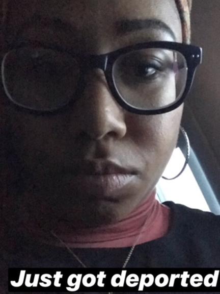 Yassmin Abdel-Magied posted this Instagram photo as she was being kicked out of the US.