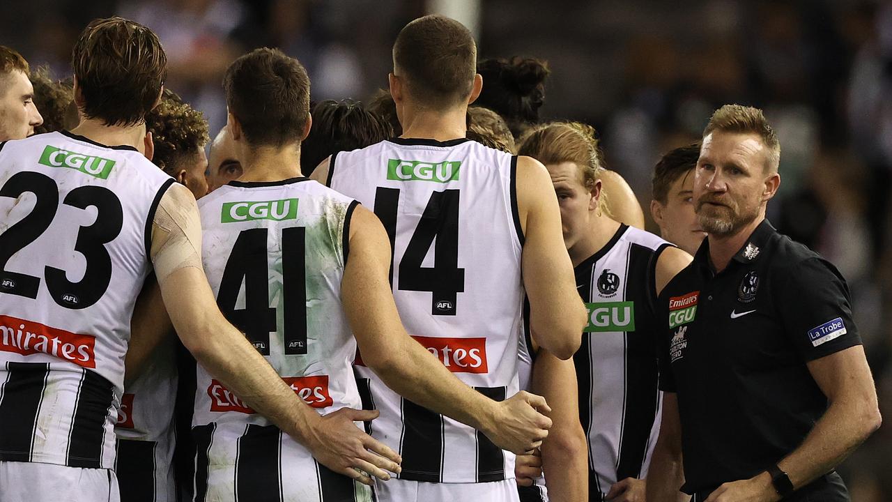 Nathan Buckley during his time at Collingwood.