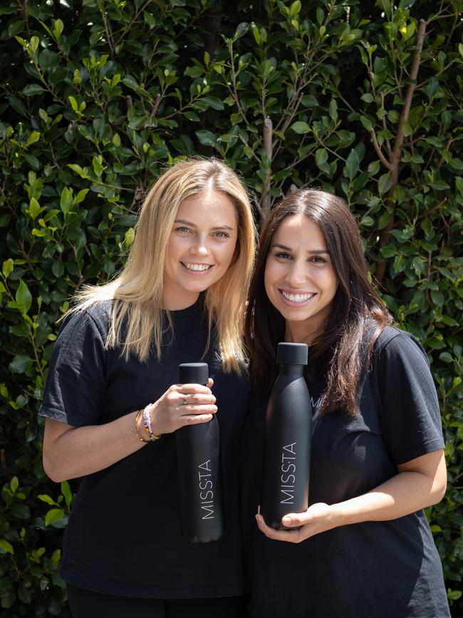 WAG Demi Duncan, pictured with business partner Melinda Baxter, says companies shouldn’t falsely advertise benefits of formula, but that the stigma around the alternative feeding option should be removed. Photo: Ginger + Mint