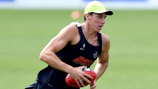 Carlton hope Matthew Kreuzer can stay fit in 2015. Picture: Nicole Garmston