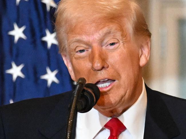 US President Donald Trump speaks during the National Prayer Breakfast at the US Capitol in Washington, DC, on February 6, 2025. (Photo by Mandel NGAN / AFP)