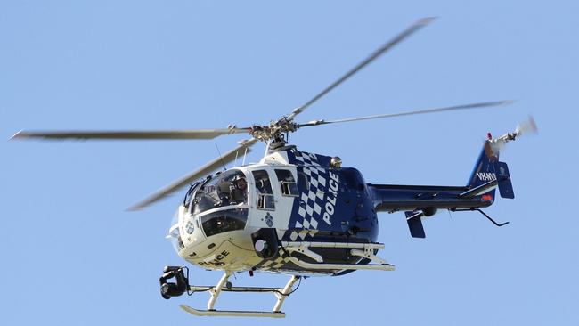 The PolAir Queensland was involved in the search for the two men and teenager. Picture: Queensland Police