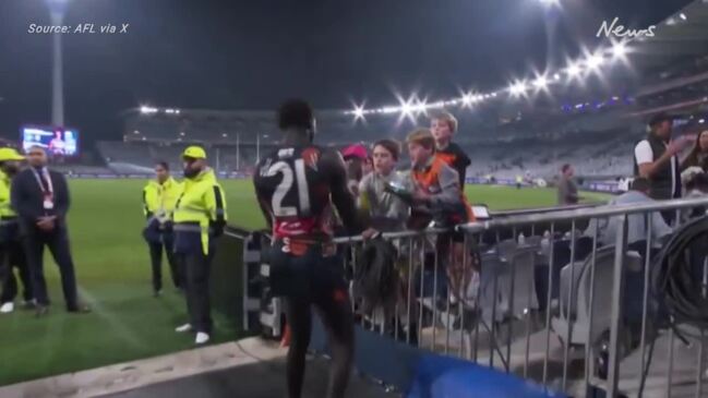 GWS star Leek Aleer almost missed the team song taking selfies