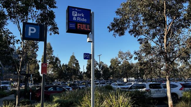 The Park and Ride facility adjacent to Tallawong station — which is made up of three separate outdoor carparks — was completely full by 6.50am.