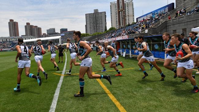 Port Adelaide has been focused on promoting the club in China. Picture: Picture: AAP Image/David Mariuz