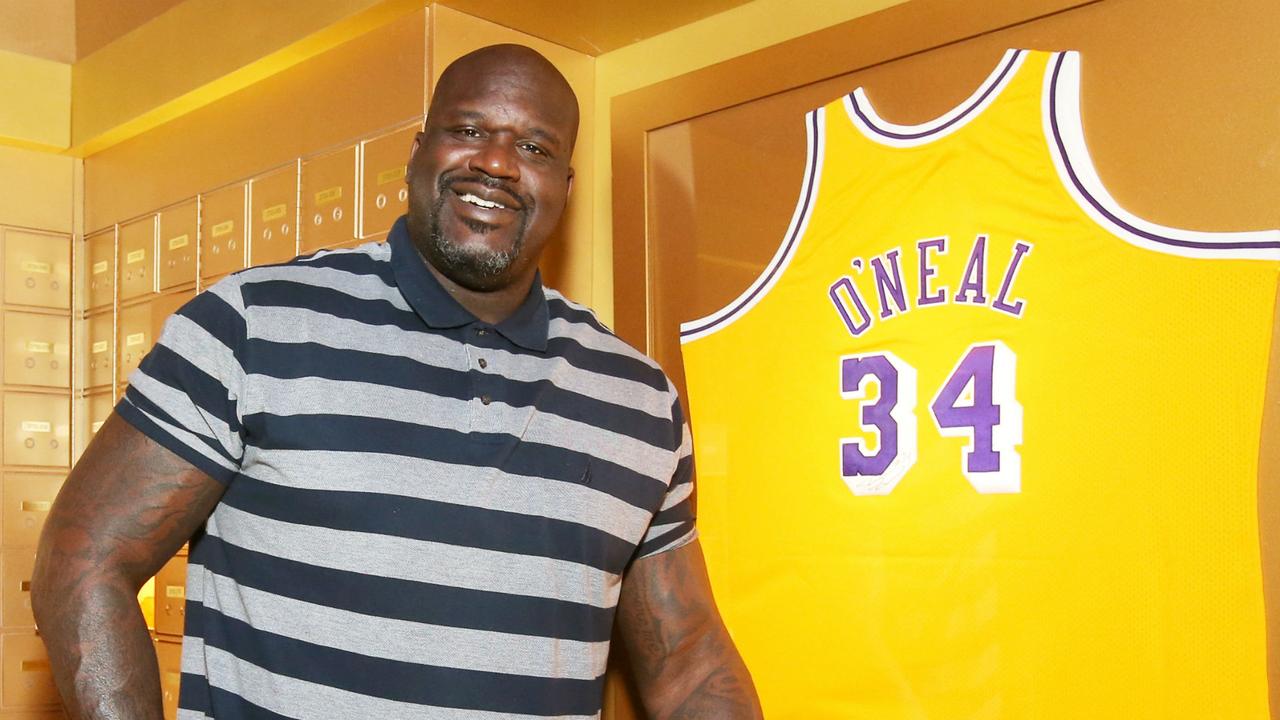 Shaquille O’Neal won three titles with the Lakers. Picture: Getty